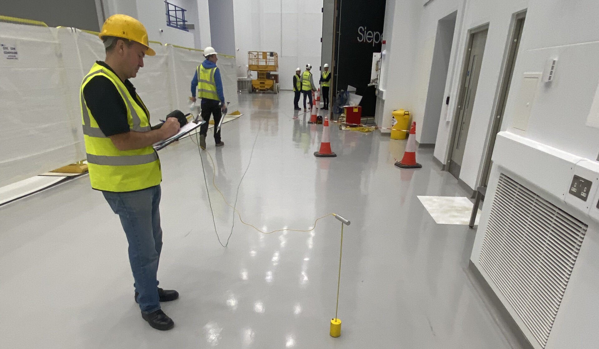 A company having resin floor installed after being provided advice by a specialist resin flooring contractor.